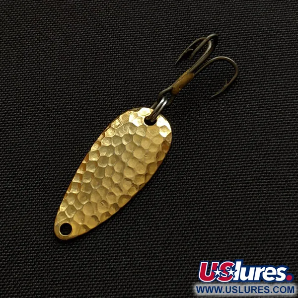 Vintage   Acme Wonderlure, 1/32oz gold fishing spoon #20197