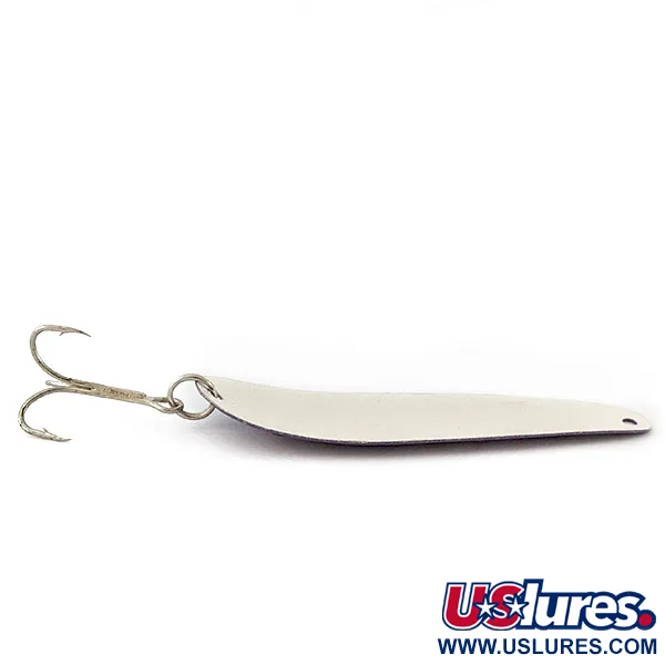 Vintage   Calcutta 66, 2/5oz purple/white fishing spoon #18756