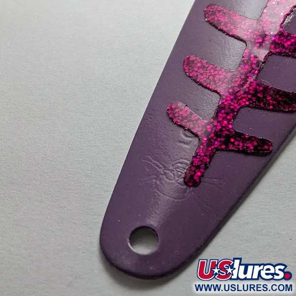 Vintage   Calcutta 66, 2/5oz purple/white fishing spoon #18756