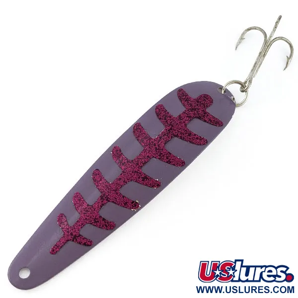 Vintage   Calcutta 66, 2/5oz purple/white fishing spoon #18756