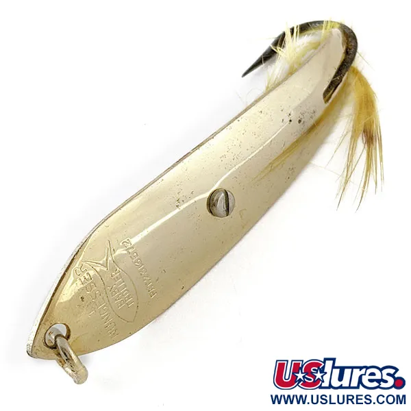 Vintage  Nungesser Troller Nungesser baby troller, 2/5oz gold fishing spoon #18777