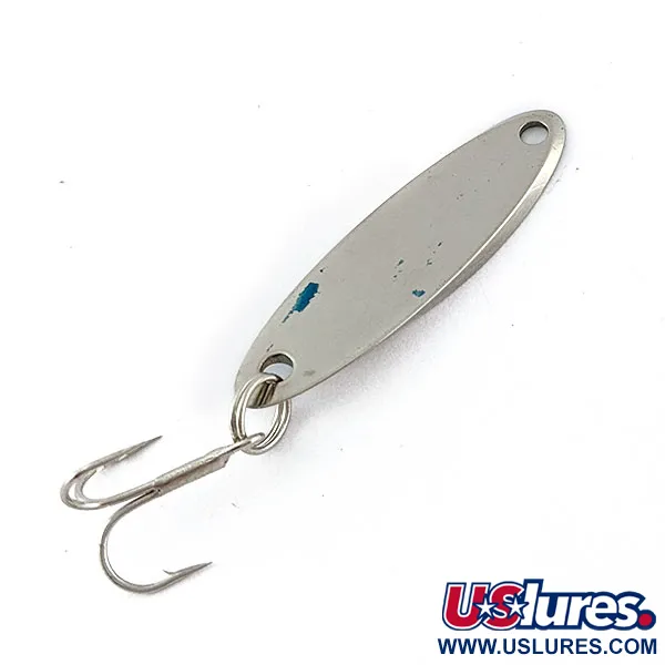 Vintage  Acme Kastmaster, 1/8oz nickel/blue fishing spoon #18779
