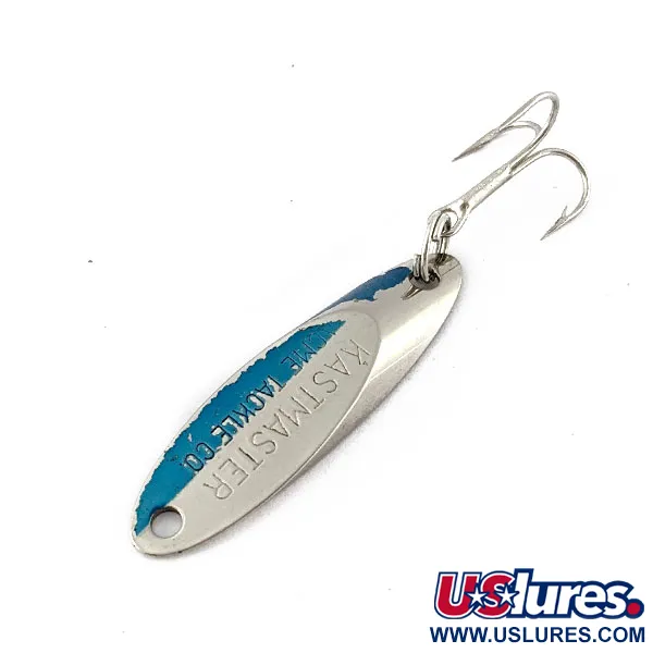 Vintage  Acme Kastmaster, 1/8oz nickel/blue fishing spoon #18779