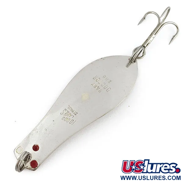 Vintage  Prescott Spinner Baby Doctor 265, 1/3oz nickel fishing spoon #18782
