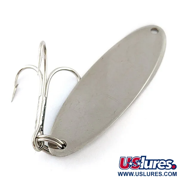 Vintage  Acme Kastmaster, 1oz nickel/blue fishing spoon #18786