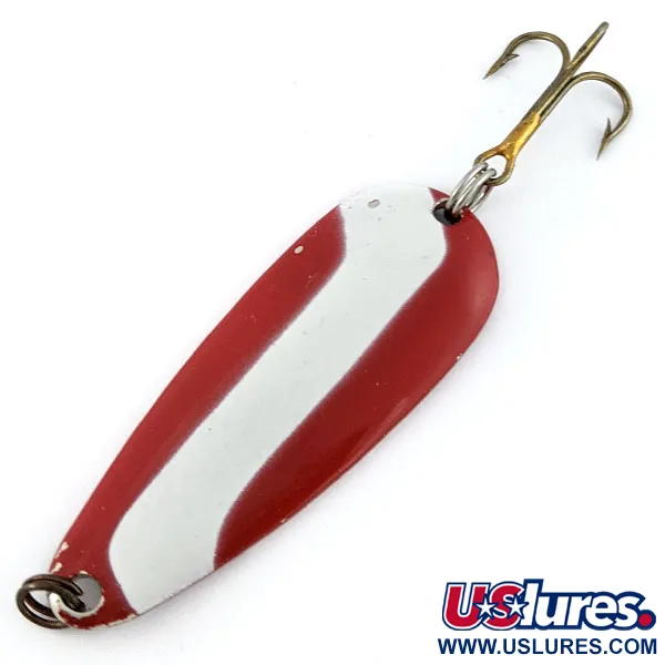 Vintage  Acme Wonderlure, 2/5oz red/white/nickel fishing spoon #18788