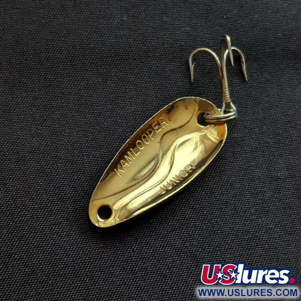 Vintage  Acme Kamlooper Junior, 1/4oz gold fishing spoon #18791