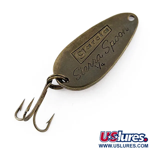 Vintage  Abu Garcia Garcia Sierra Spoon, 1/4oz bronze fishing spoon #18792