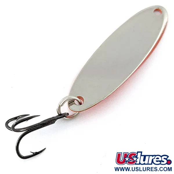 Vintage  Acme Kastmaster, 1/4oz orange/nickel fishing spoon #18799