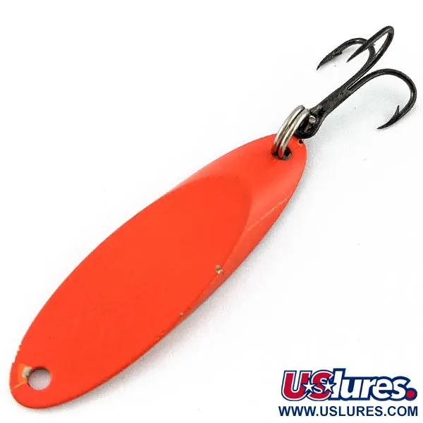 Vintage  Acme Kastmaster, 1/4oz orange/nickel fishing spoon #18799