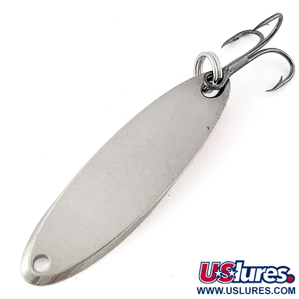 Vintage  Acme Kastmaster, 1/4oz nickel/orange fishing spoon #18803