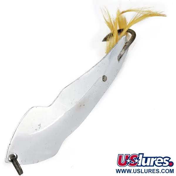 Vintage   Tony Accetta Pet Spoon 17, 3/4oz nickel fishing spoon #18812