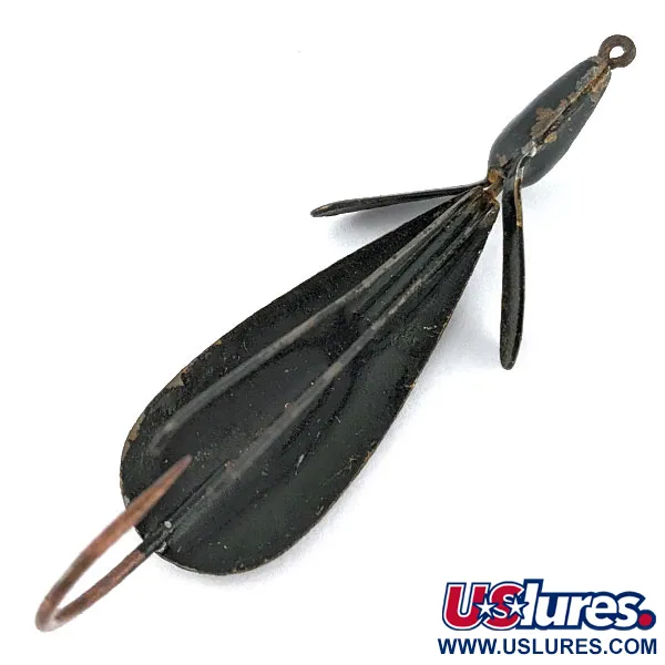 Vintage   Panther Martin Weed Wing, 2/5oz black fishing spoon #18821