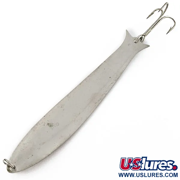 Vintage   Herter's Mooselake Wobbler, 2/5oz nickel fishing spoon #18830