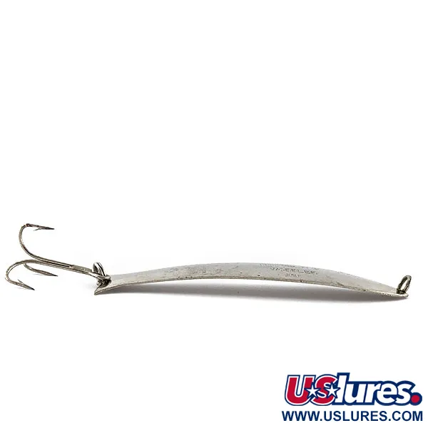 Vintage   Herter's Mooselake Wobbler, 2/5oz nickel fishing spoon #18830