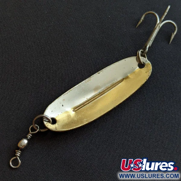 Vintage   Williams Wabler W40, 1/4oz gold Silver fishing spoon #18843