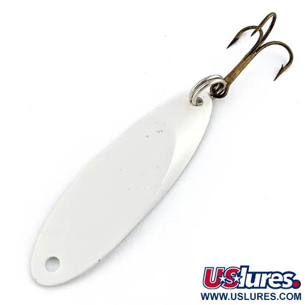 Vintage  Acme Kastmaster, 1/2oz nickel/pearl fishing spoon #18854