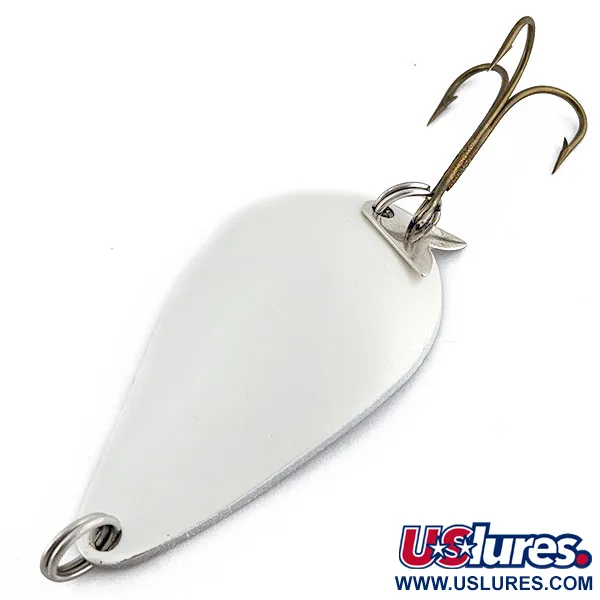 Vintage  Acme K.O. Wobbler, 3/4oz nickel/pearl fishing spoon #18855