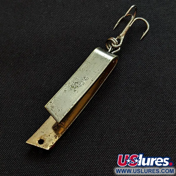 Vintage   South Bend Super-Duper 503, 1/8oz nickel/gold/red fishing spoon #18868