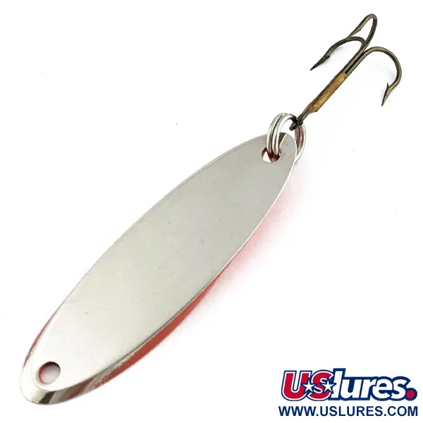 Vintage  Acme Kastmaster, 1/2oz nickel/orange fishing spoon #18896