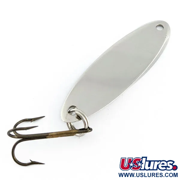 Vintage  Acme Kastmaster, 1/2oz nickel/blue fishing spoon #18908