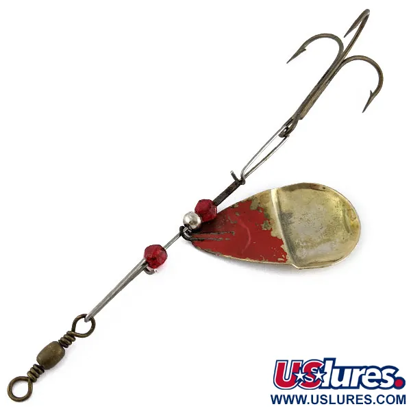 Vintage  Other 10000 lakes 92, 1/2oz nickel/gold/red spinning lure #18910