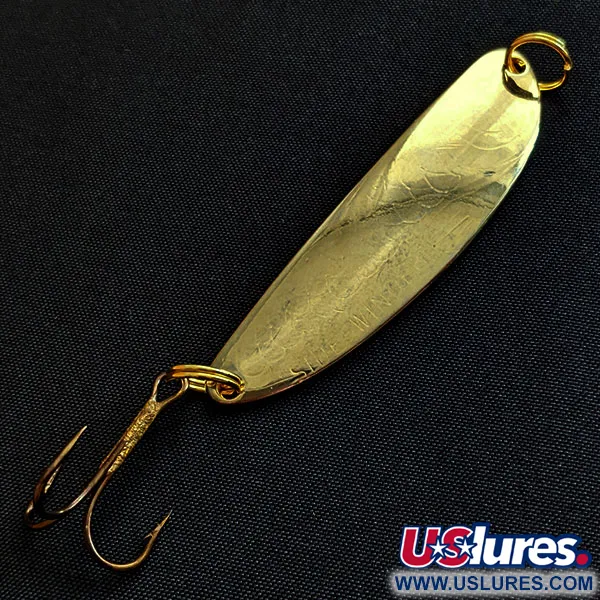 Vintage  Acme Side-Winder, 1/3oz gold fishing spoon #18924