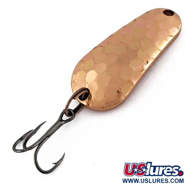 Vintage   Luhr Jensen Luhr's wobbler, 2/5oz copper fishing spoon #24298