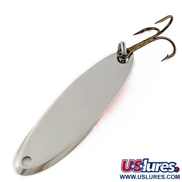 Vintage  Acme Kastmaster, 3/8oz nickel/orange fishing spoon #18933