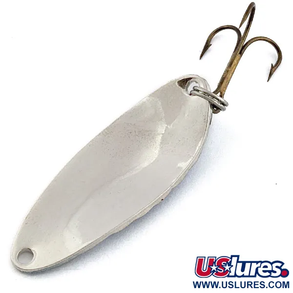 Vintage   Acme Little Cleo, 1/3oz nickel/blue fishing spoon #18953