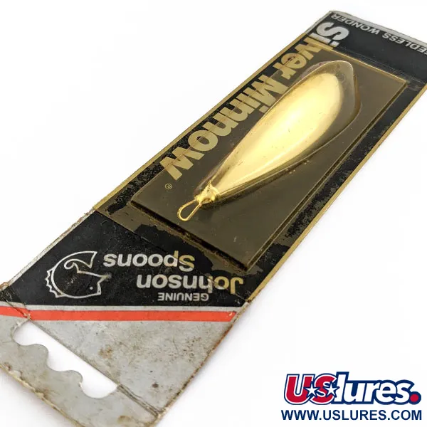   Johnson Silver Minnow (1980s), 1/2oz silver fishing spoon #18957