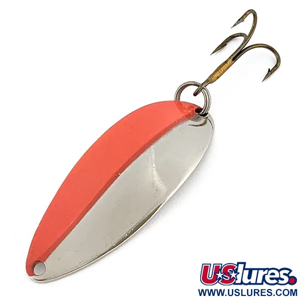 Vintage  Seneca Little Cleo (Hula Girl), 1/2oz nickel/orange fishing spoon #18976