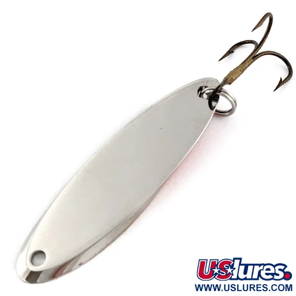 Vintage  Acme Kastmaster, 3/8oz nickel/orange fishing spoon #18984