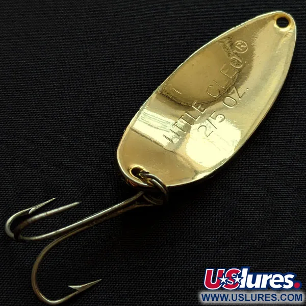 Vintage   Acme Little Cleo, 2/5oz gold fishing spoon #19007