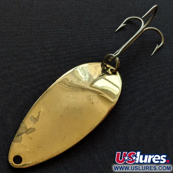 Vintage   Acme Little Cleo, 2/5oz gold fishing spoon #19007
