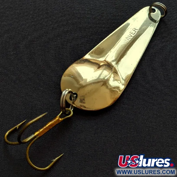 Vintage   James Aitken Haver, 1/2oz gold fishing spoon #19009