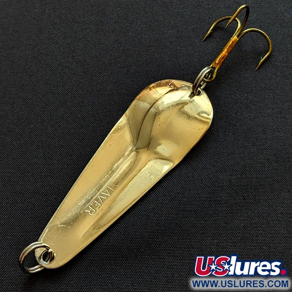 Vintage   James Aitken Haver, 2/5oz gold fishing spoon #19957