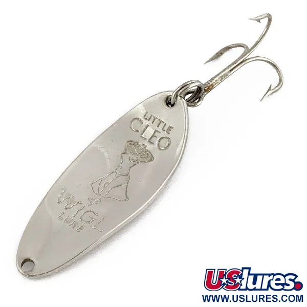 Vintage  Seneca Little Cleo (Hula Girl), 1/3oz nickel fishing spoon #19014