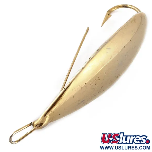 Vintage   Johnson Silver Minnow, 1/2oz gold fishing spoon #19024