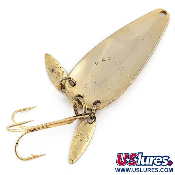 Vintage  Marathon  Marathon, 2/5oz gold fishing spoon #19029