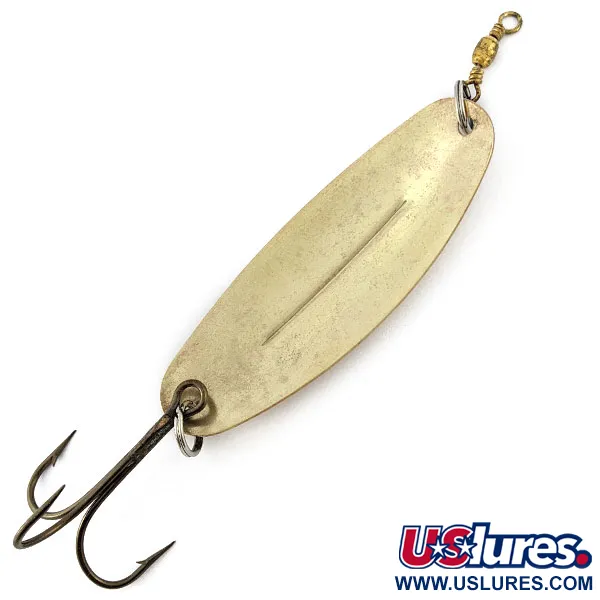 Vintage   Williams Wabler W70, 1oz gold fishing spoon #19045
