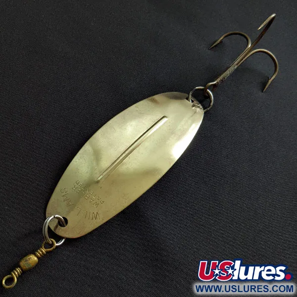 Vintage   Williams Wabler W70, 1oz gold fishing spoon #19045
