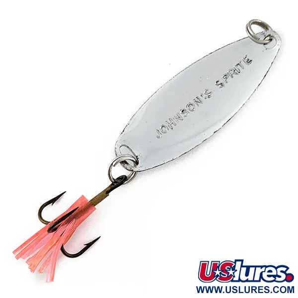 Vintage   Johnson Sprite, 1/3oz nickel fishing spoon #19046