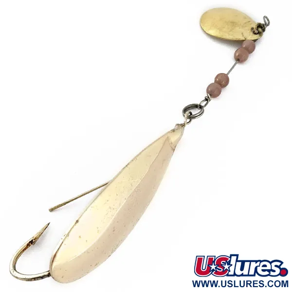 Vintage   Johnson Silver Minnow, 1/2oz gold fishing spoon #19055