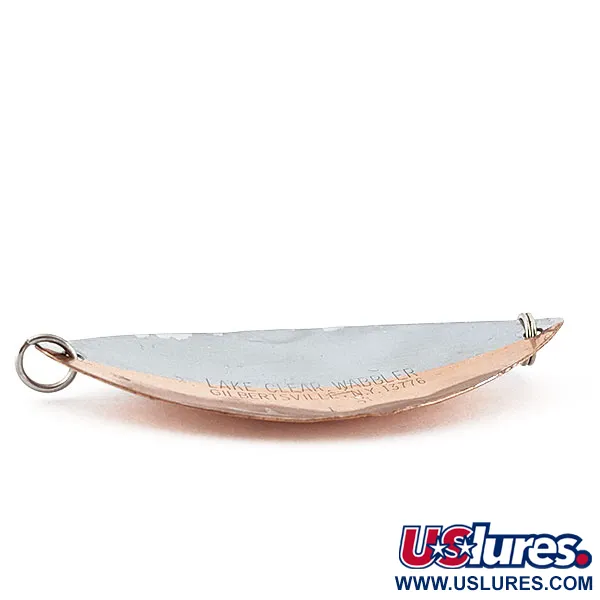 Vintage  Williams Lake Clear Wabbler LCW1 , 2/5oz nickel/copper fishing spoon #19061