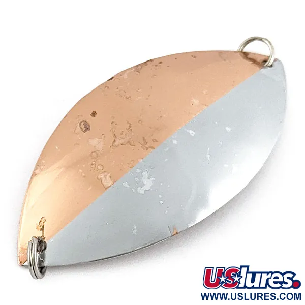 Vintage  Williams Lake Clear Wabbler LCW1 , 2/5oz nickel/copper fishing spoon #19061