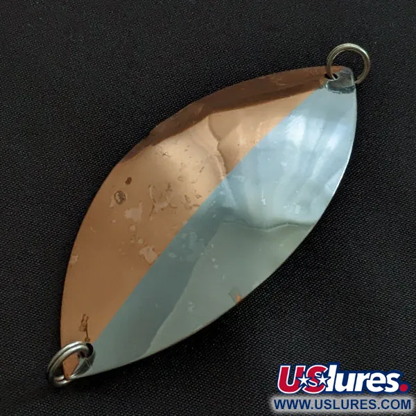 Vintage  Williams Lake Clear Wabbler LCW1 , 2/5oz nickel/copper fishing spoon #19061