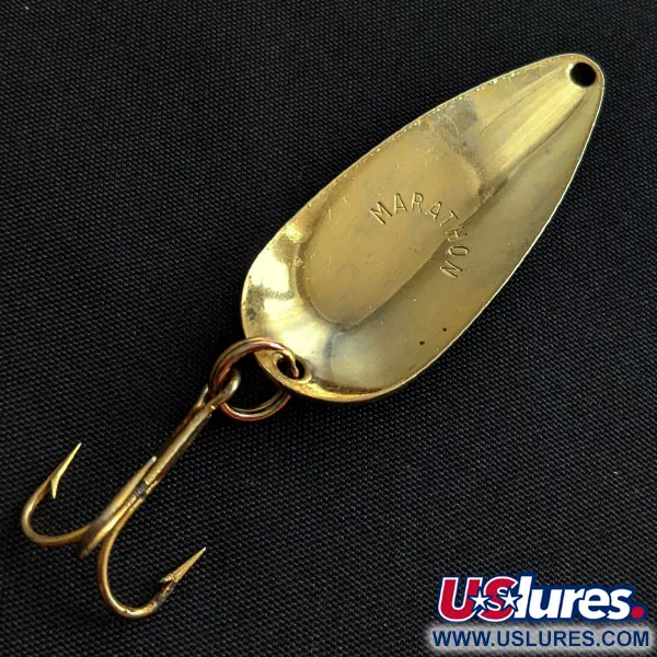 Vintage  Marathon  Marathon, 1/4oz gold fishing spoon #19066