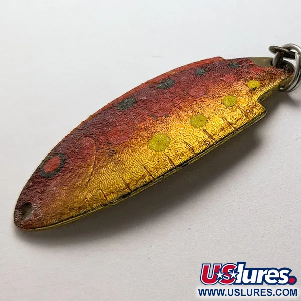 Vintage   Thomas Buoyant, 1/4oz gold/red fishing spoon #19073