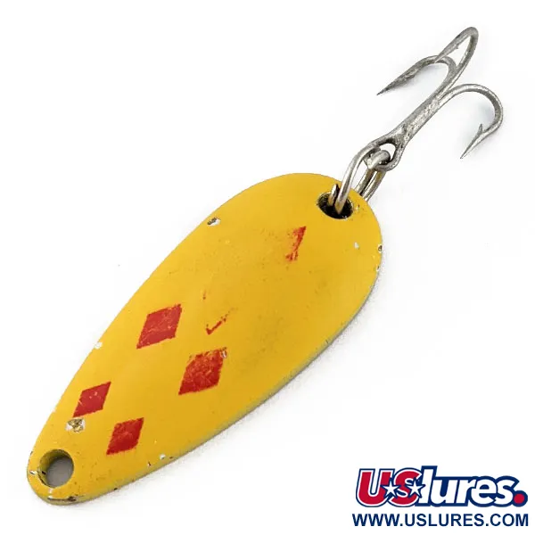 Vintage  Eppinger Dardevle Midget, 3/16oz Five of Diamonds fishing spoon #19092